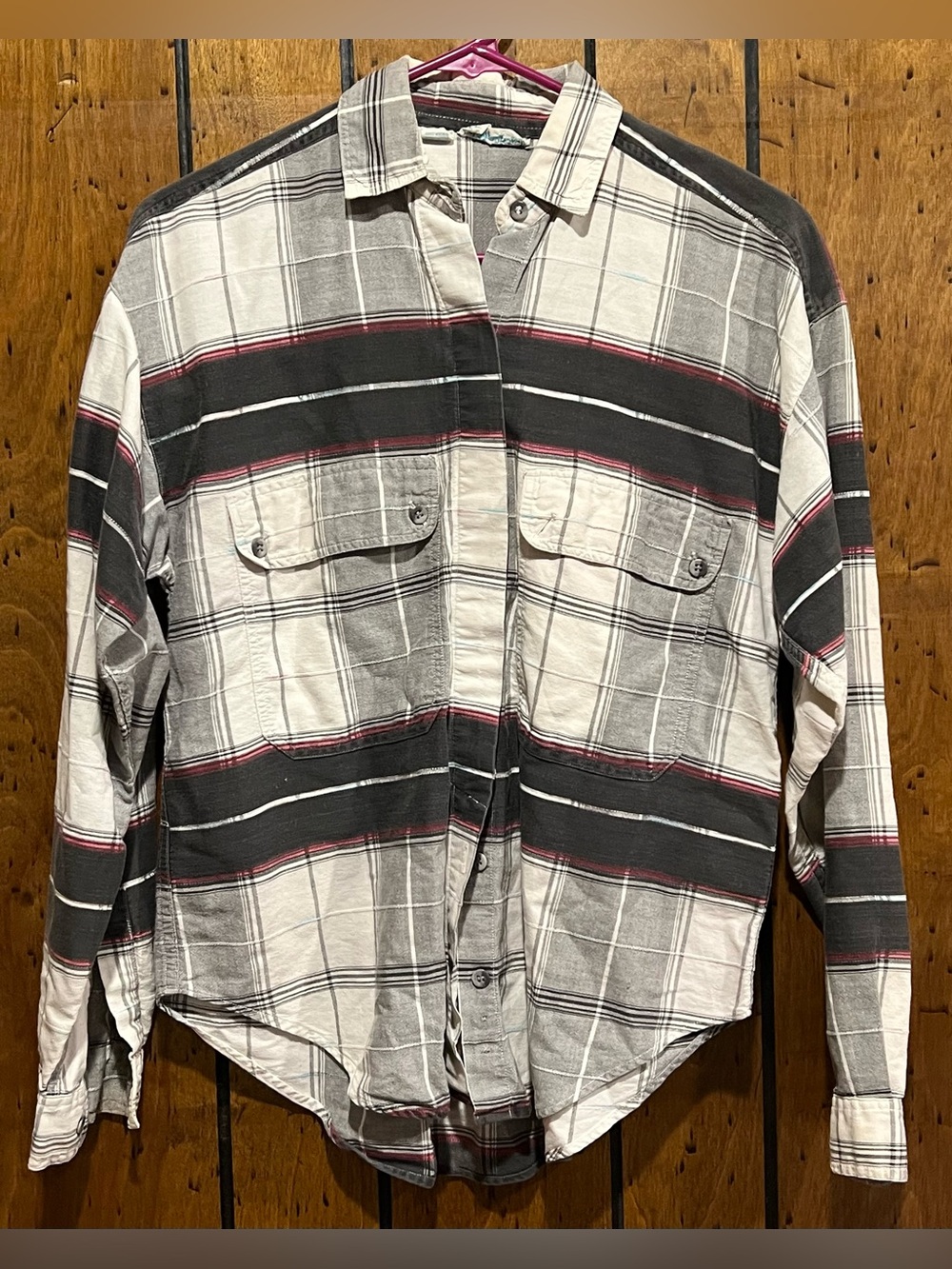AJ and Friends size S Women’s Plaid Button-Up Shirt